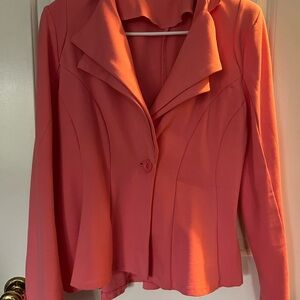 Hybrid & Company Vibrant Pink Blazer. Peplum style. Worn once. EUC!